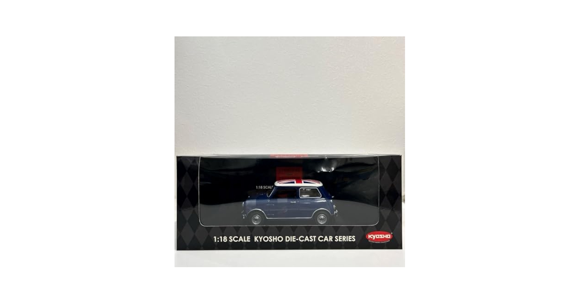 京商1/18　モーリスミニクーパー　1275S　ユニオンジャックルーフ Amazon.co.jp: 京商 1/18 モーリス ミニクーパー 1275S ブルー x